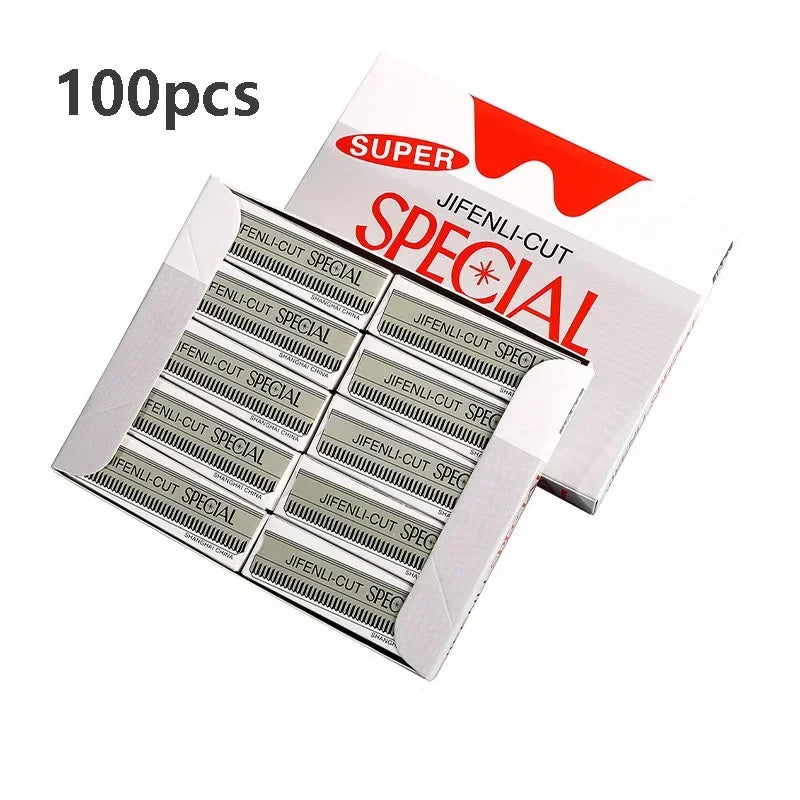Stainless Steel Eyebrow Trimmer & Face Razor – 10/80 Pcs Eyebrow Trimmer Razor HIP C629-100pcs