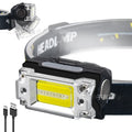 ESMARTER Rechargeable COB LED Headlamp – IR Sensor, IPX4 LED Headlamp HIP T133