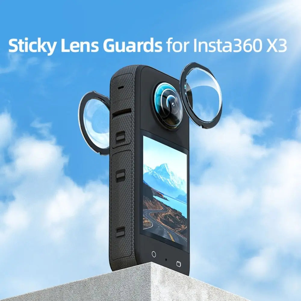 Dual Sticky Lens Guards Anti-Scratch Protector for Insta360 X3 Camera Lens Protector HIP