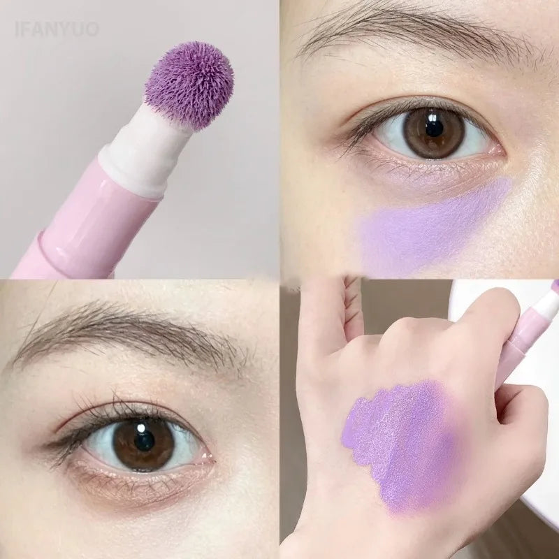 Purple Liquid Concealer Pencil Color Corrector Cover Dark Circles Freckles Brighten Skin Long‑wear Natural Face Makeup Cosmetic HIP