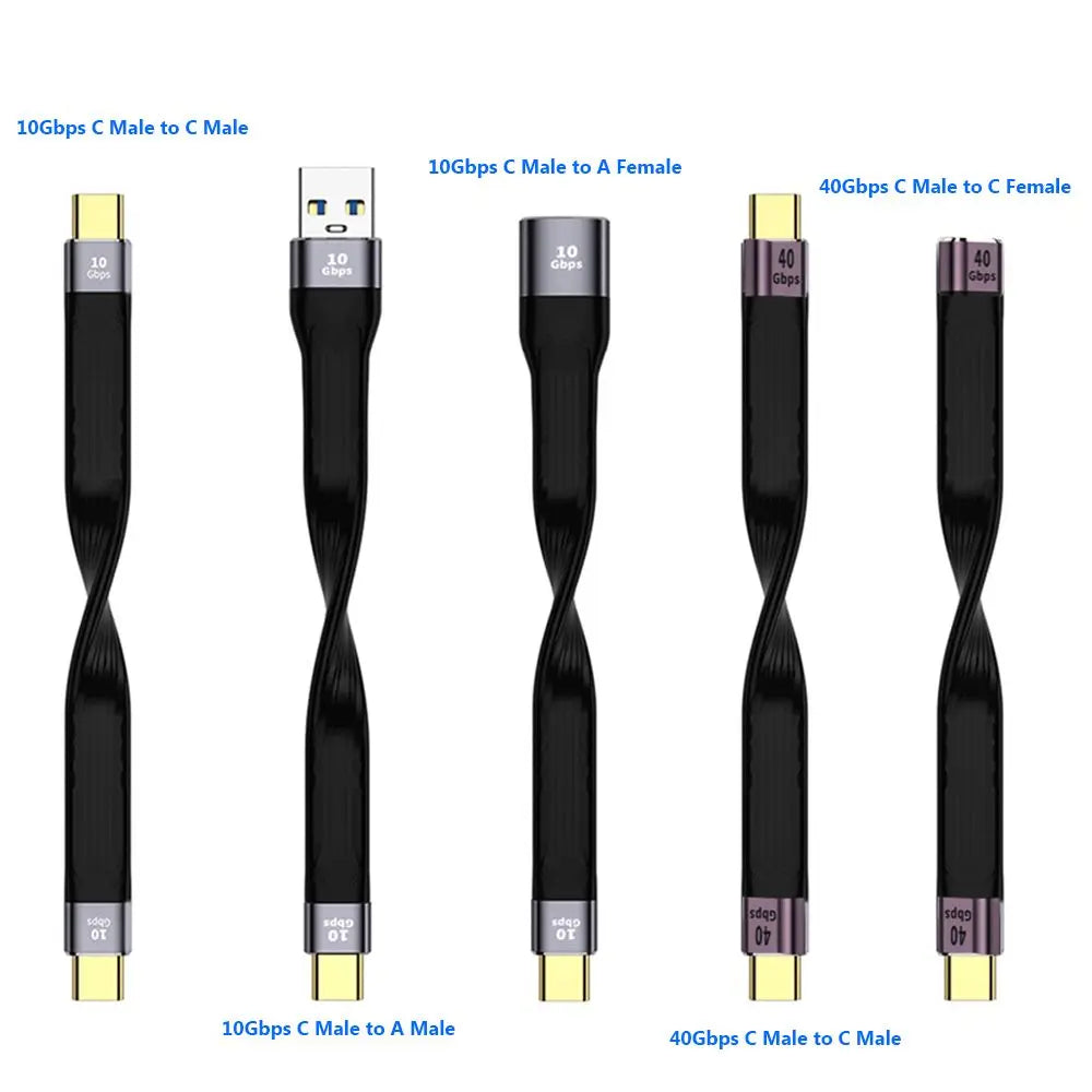 100W USB-C Fast Charging Cable – Flexible Short 138mm USB-C Charging Cable HIP