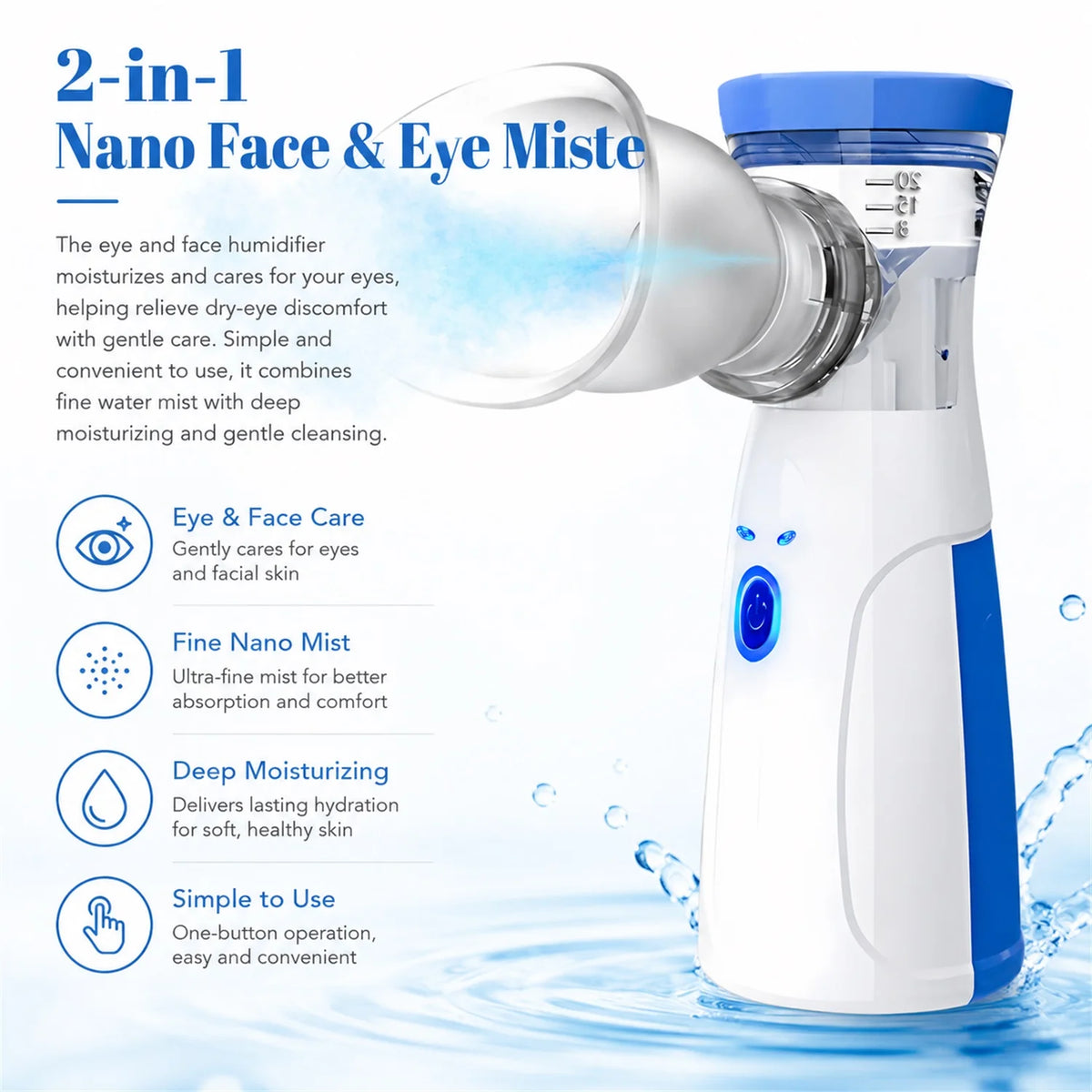Eye Steam Sprayer & Face Humidifier – Portable Mist Atomizer Eye Mist Humidifier HIP