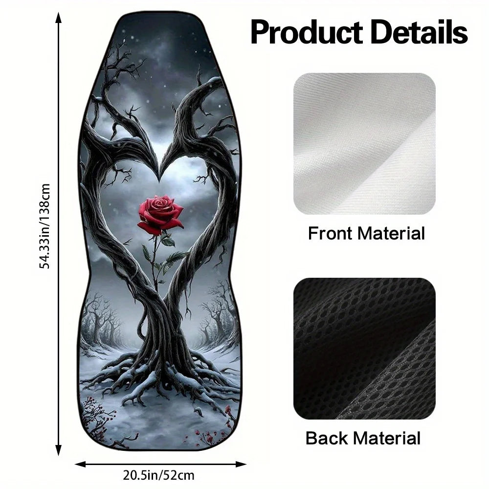 2-Piece Heart Tree Car Seat Covers – Universal All-Season Fit Car Seat Covers HIP