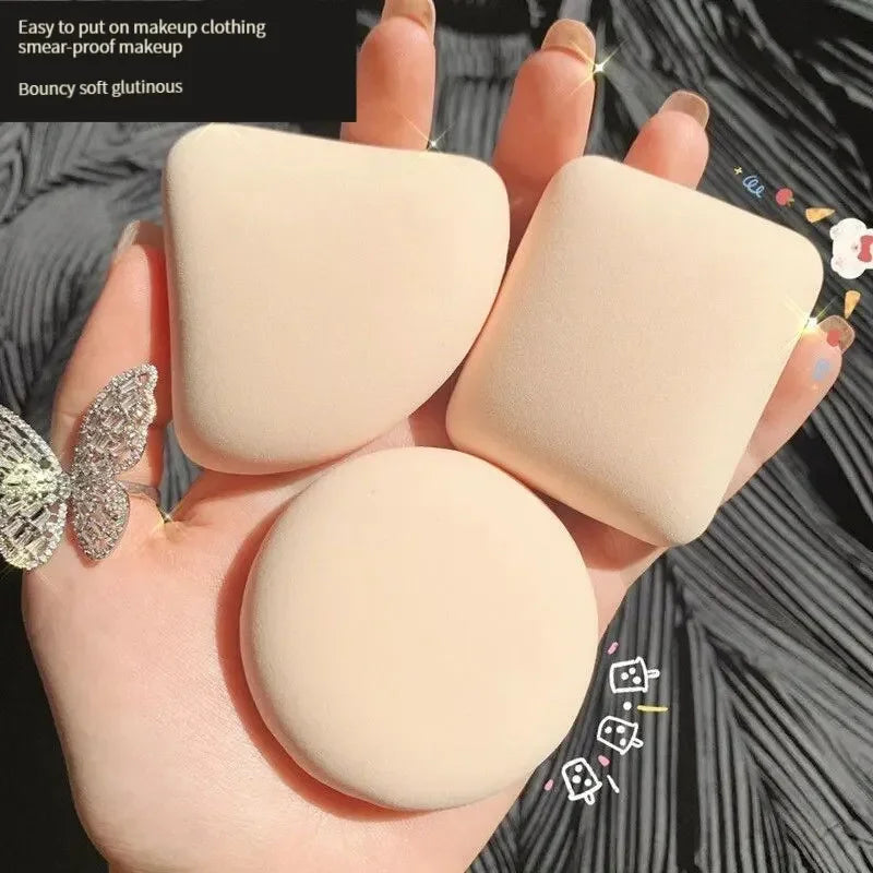3-Pack Dry & Wet Makeup Sponge Puffs – Foundation & Powder Makeup Sponge Puff HIP