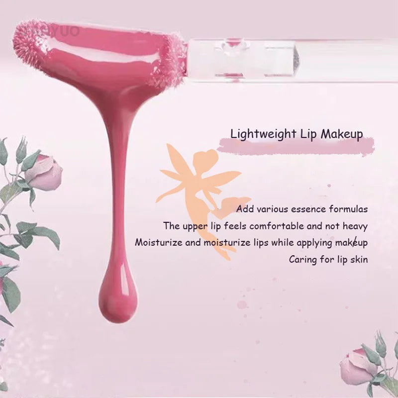 Fairy Mirror Jelly Lip Glaze 6Color Water Light Lip Gloss Lasting Moisturising Non-sticky Film-forming Lipstick Tint Lips Makeup HIP