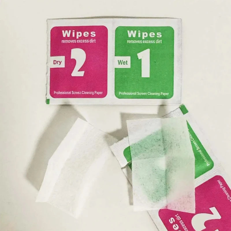 5-Pack Wet & Dry Screen Cleaning Wipes – Phone, Tablet & Camera Screen Cleaning Kit HIP