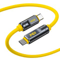 AOHI Adonis 240W USB-C Cable 3.3ft | 120Gbps, 8K, PD3.1 USB-C Charging Cable HIP YELLOW 1m