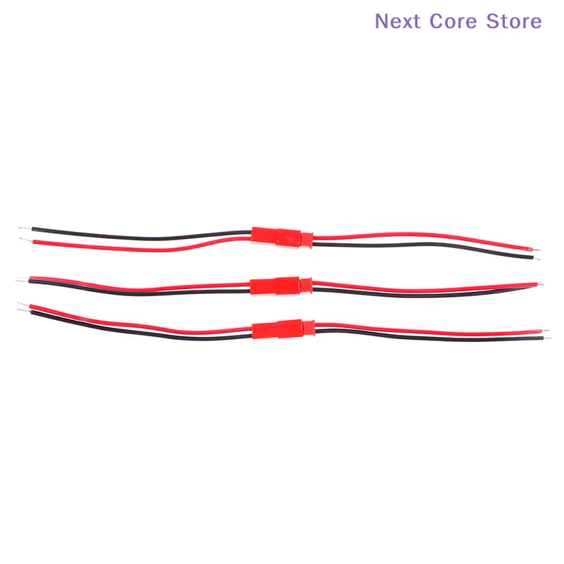 20Pcs 2-Pin JST SM Male & Female Wire Connectors 22 AWG Wire Connector Set HIP