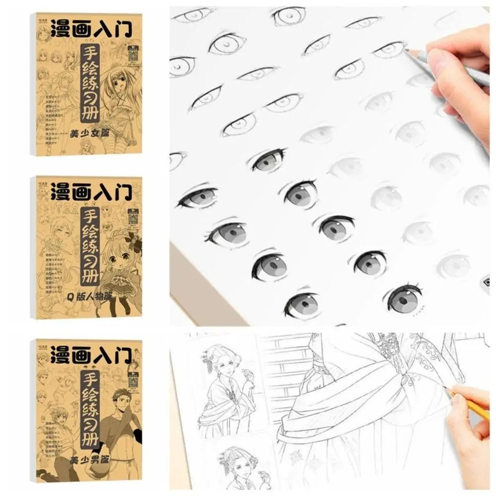 Manga Q-Version Character Sketchbook – Drawing Practice Book Manga Sketchbook HIP