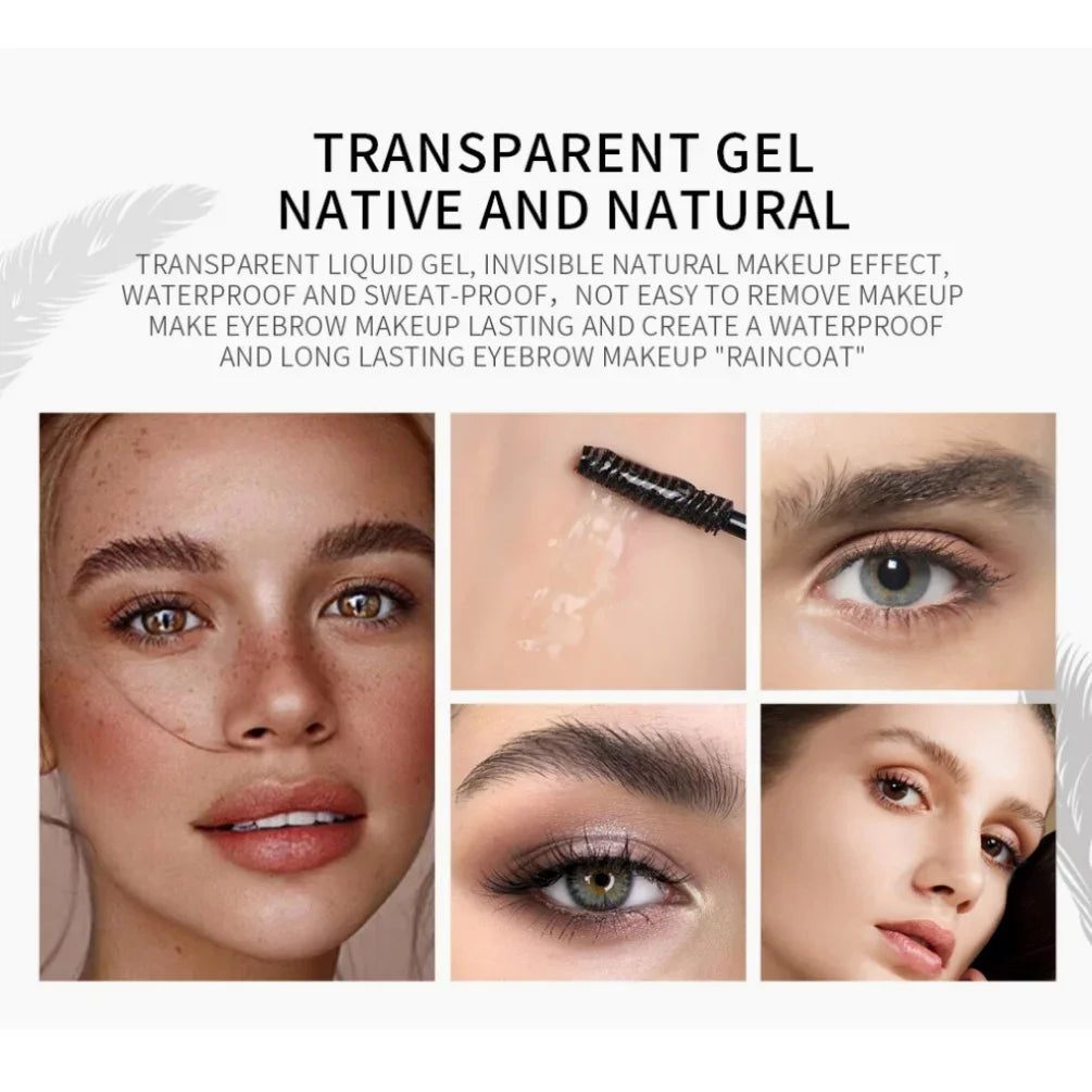 NICEFACE Waterproof Eyebrow Styling Gel – Clear Brow Wax Hold Eyebrow Styling Gel HIP