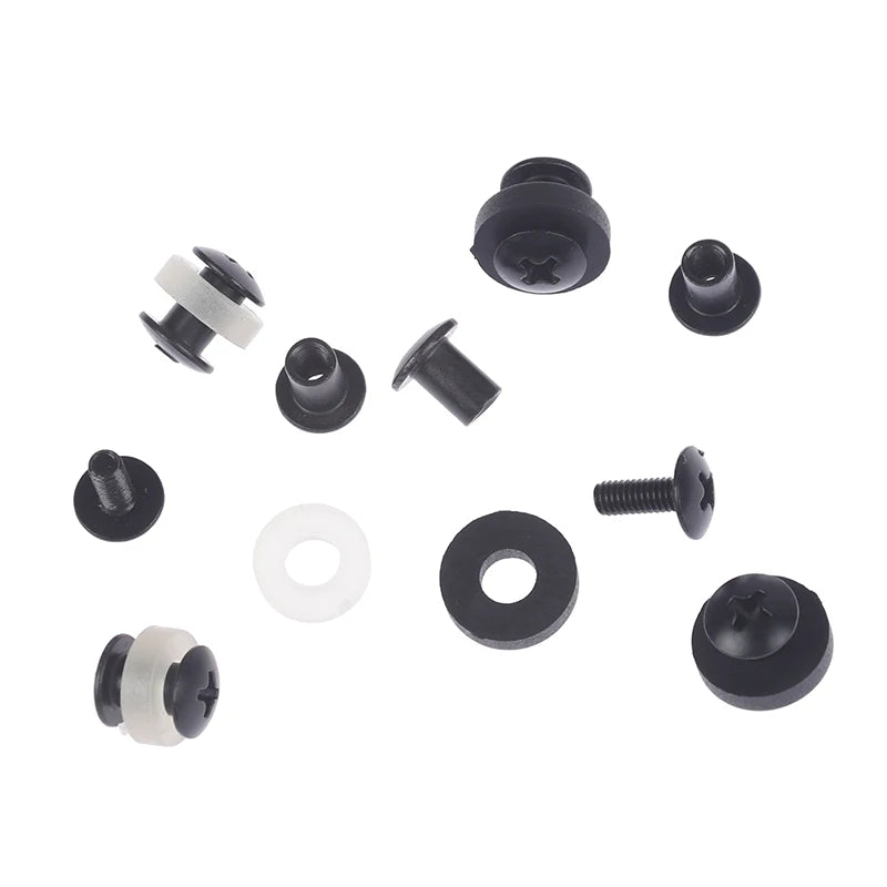 6-Set Black Steel Chicago Screws – Short Post for Kydex & Leather Chicago Screw Set HIP