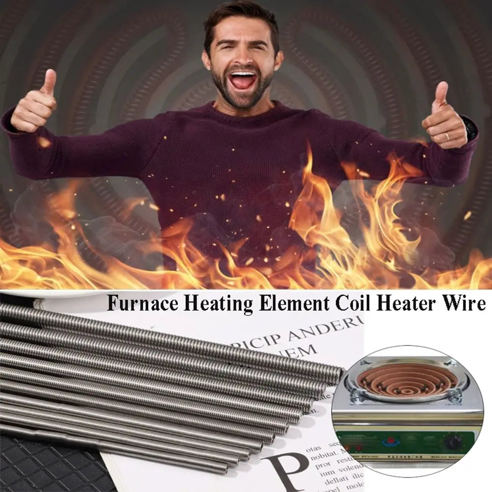 220V Heating Element Coil 300W–3000W – Max 600°C Furnace Wire Heating Element Coil HIP