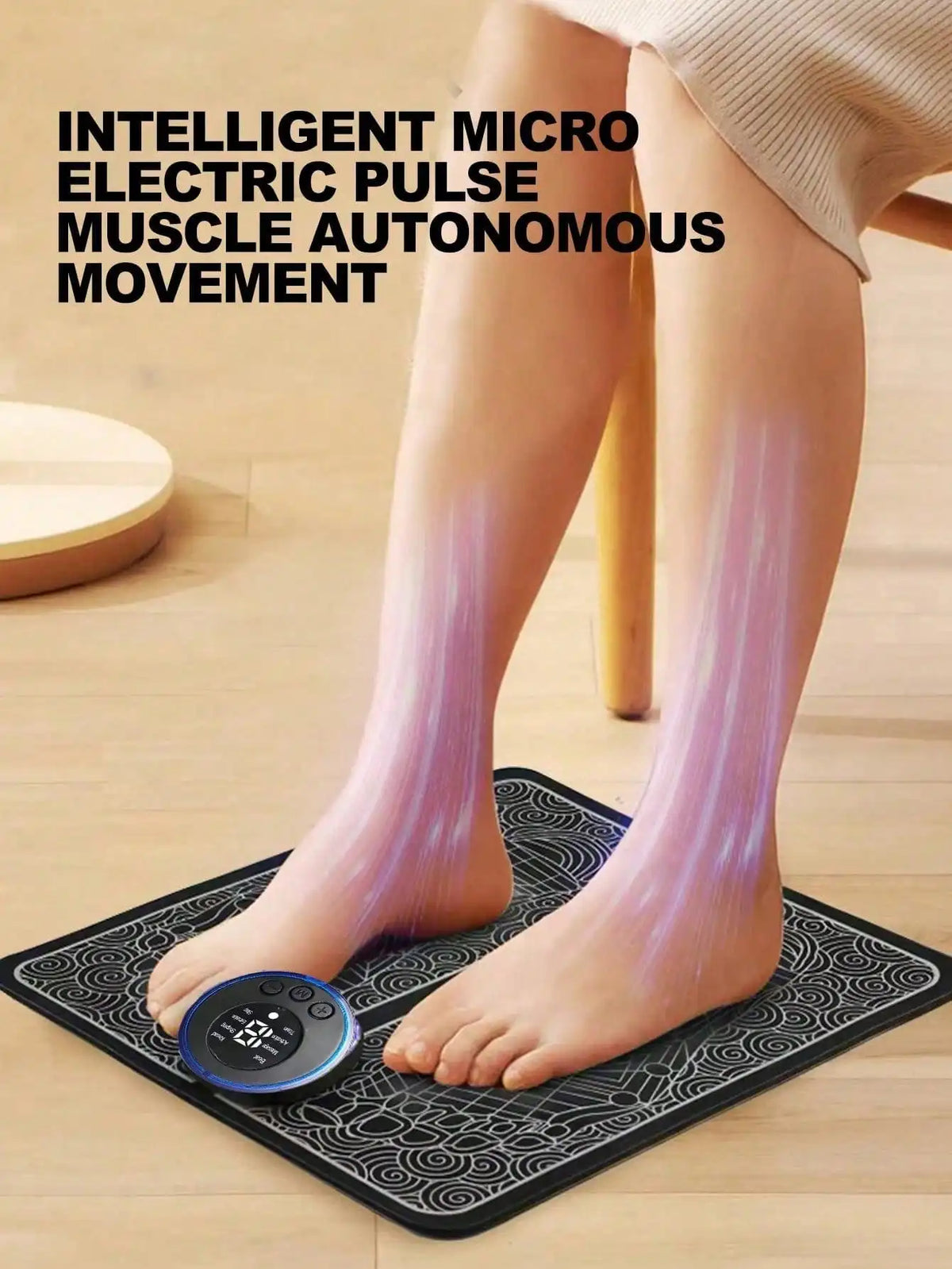 Rechargeable Electric Foot Massage Pad | AXH Relaxation Tool Electric Foot Massager HIP black No plug