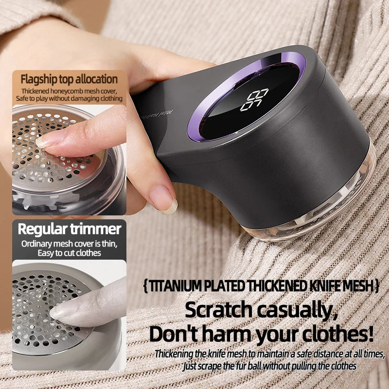 USB Rechargeable Fabric Shaver & Lint Remover – 3-Speed Fabric Lint Shaver HIP