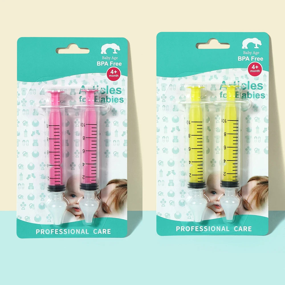 Baby Nasal Aspirator – Soft Silicone Nose Cleaner for Infants Baby Nasal Aspirator HIP C15-2 Pink 2 Yellow