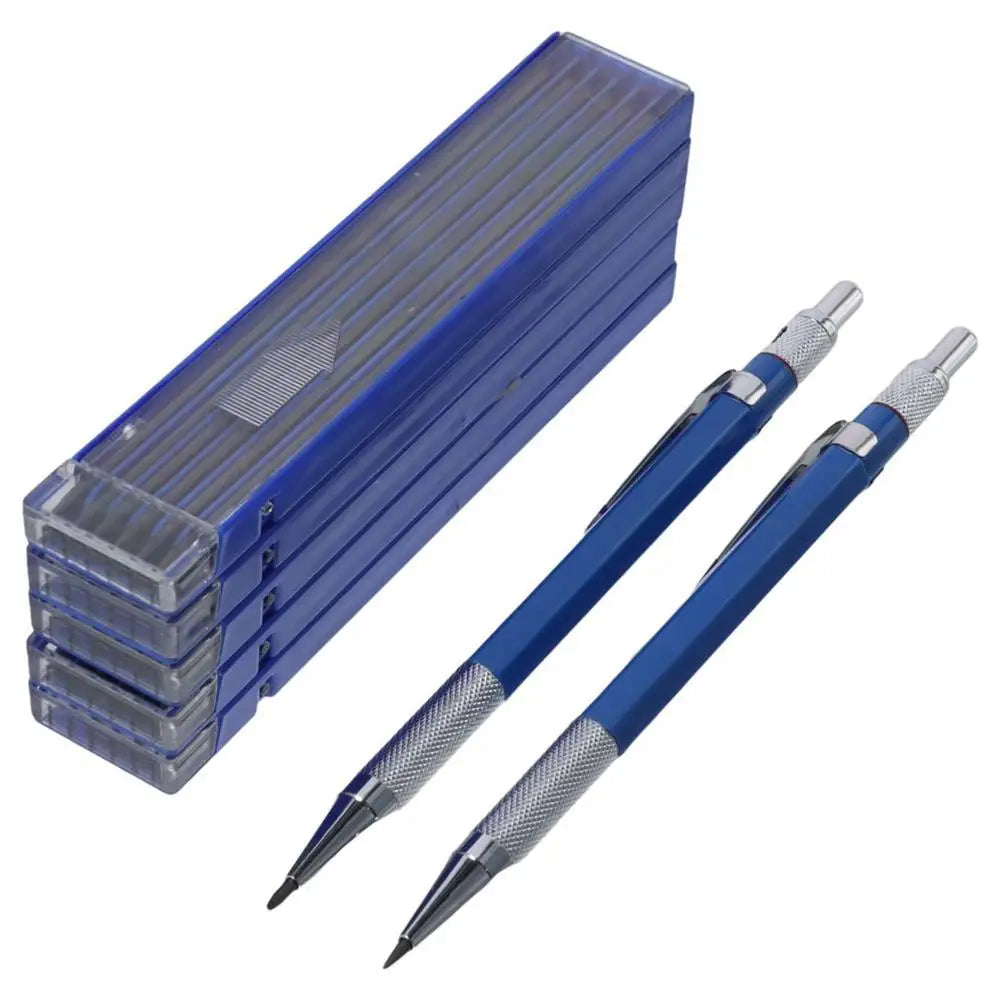26-Pc Welder's Pencil Set – Silver Metal Marker & Refills Marking Pencil Set HIP
