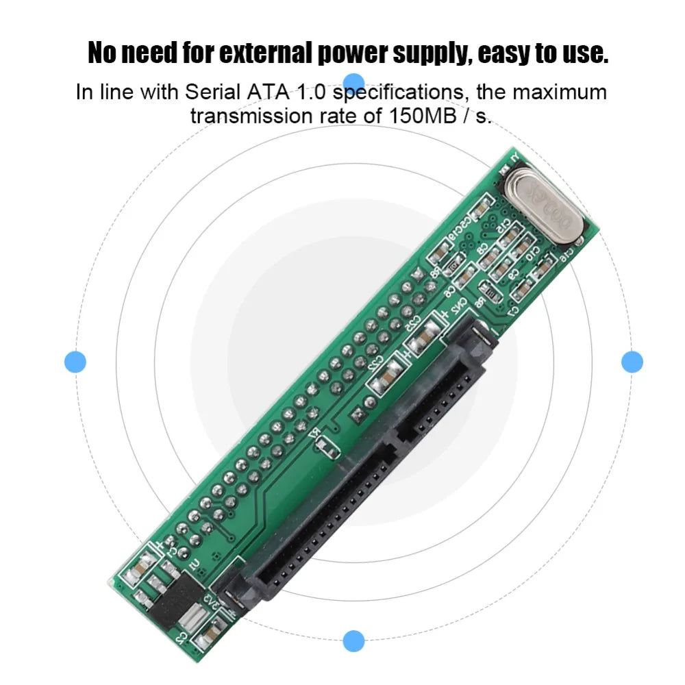 2.5" SATA to IDE 44-Pin Adapter Card – Hard Drive Converter Hard Drive Adapter HIP