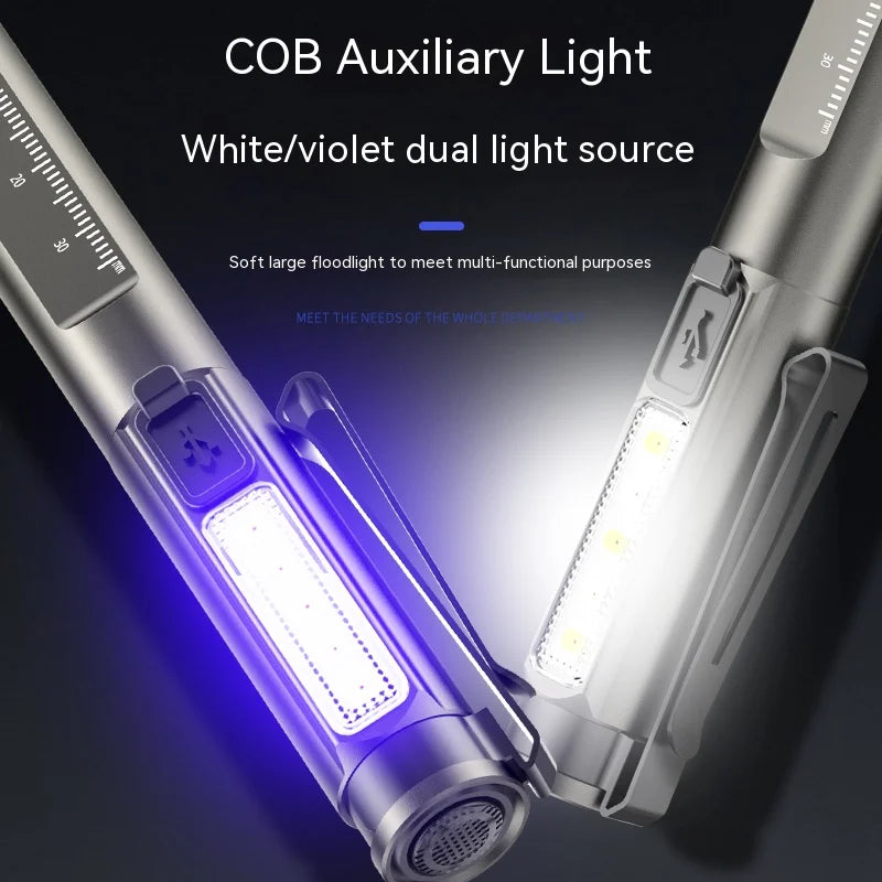 ESMARTER Rechargeable LED Pen Light – 5-Mode UV Flashlight LED Pen Flashlight HIP