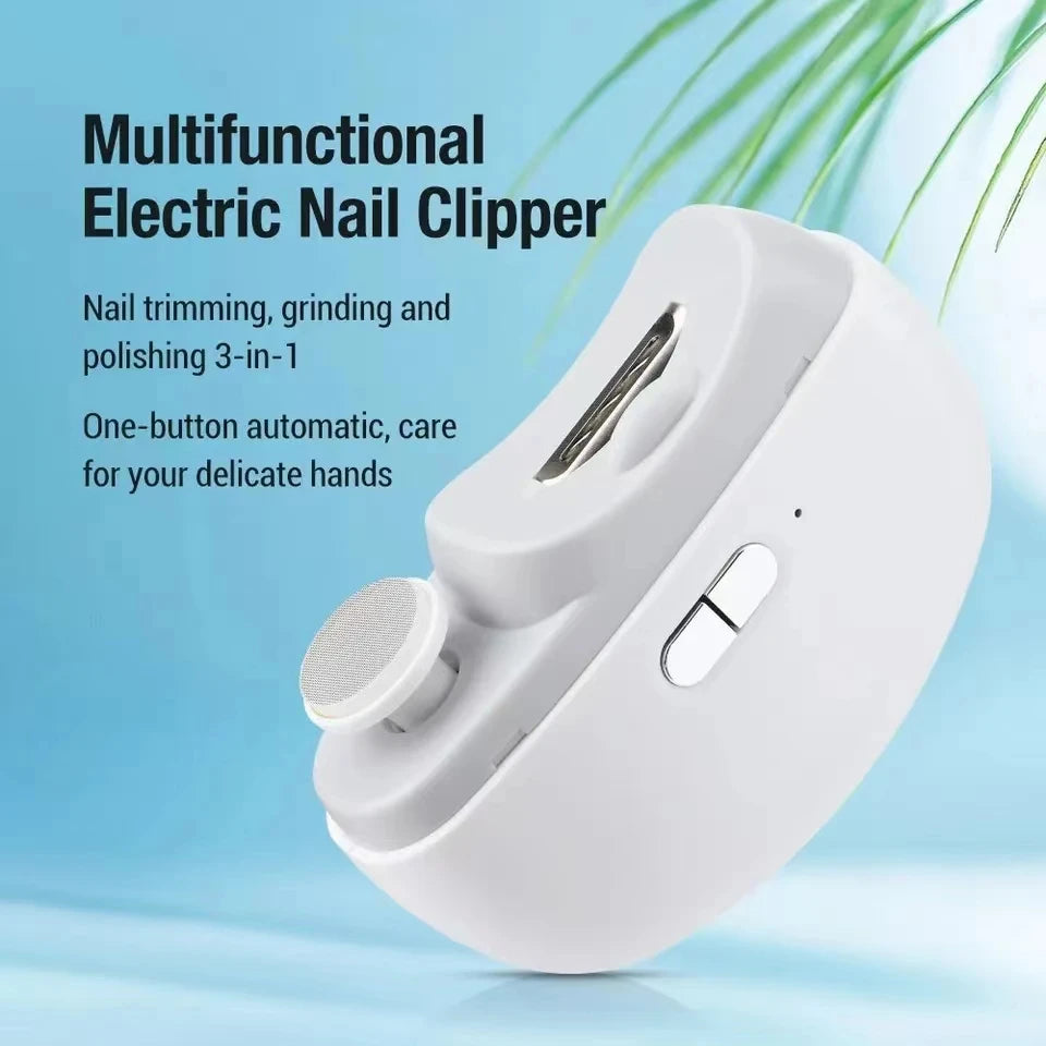 Electric Nail Clipper & Grinder 2-in-1 Portable Manicure Tool Electric Nail Grinder HIP