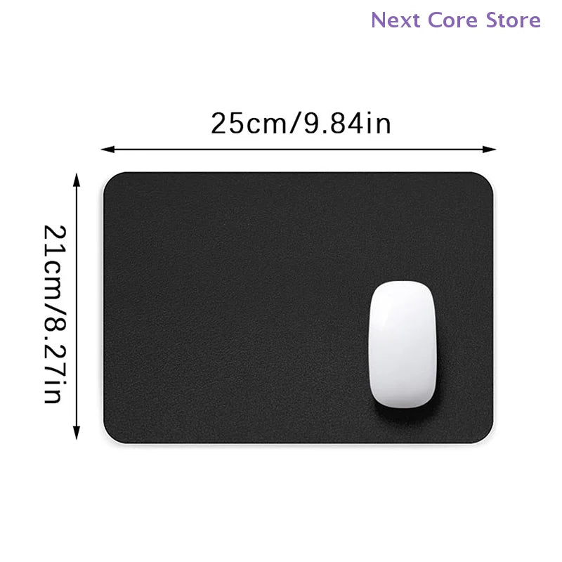 PU Leather Mouse Pad – Anti-Slip Waterproof Desk Mat 25×21cm Desk Mouse Pad HIP