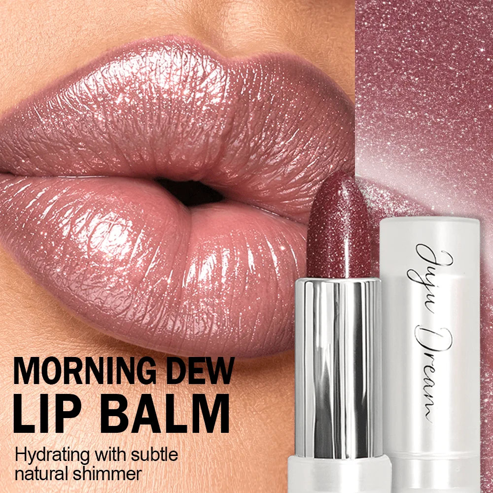 JUJU Dream Shimmer Metallic Lipstick – Dark Red Glitter Gloss Shimmer Metallic Lipstick HIP