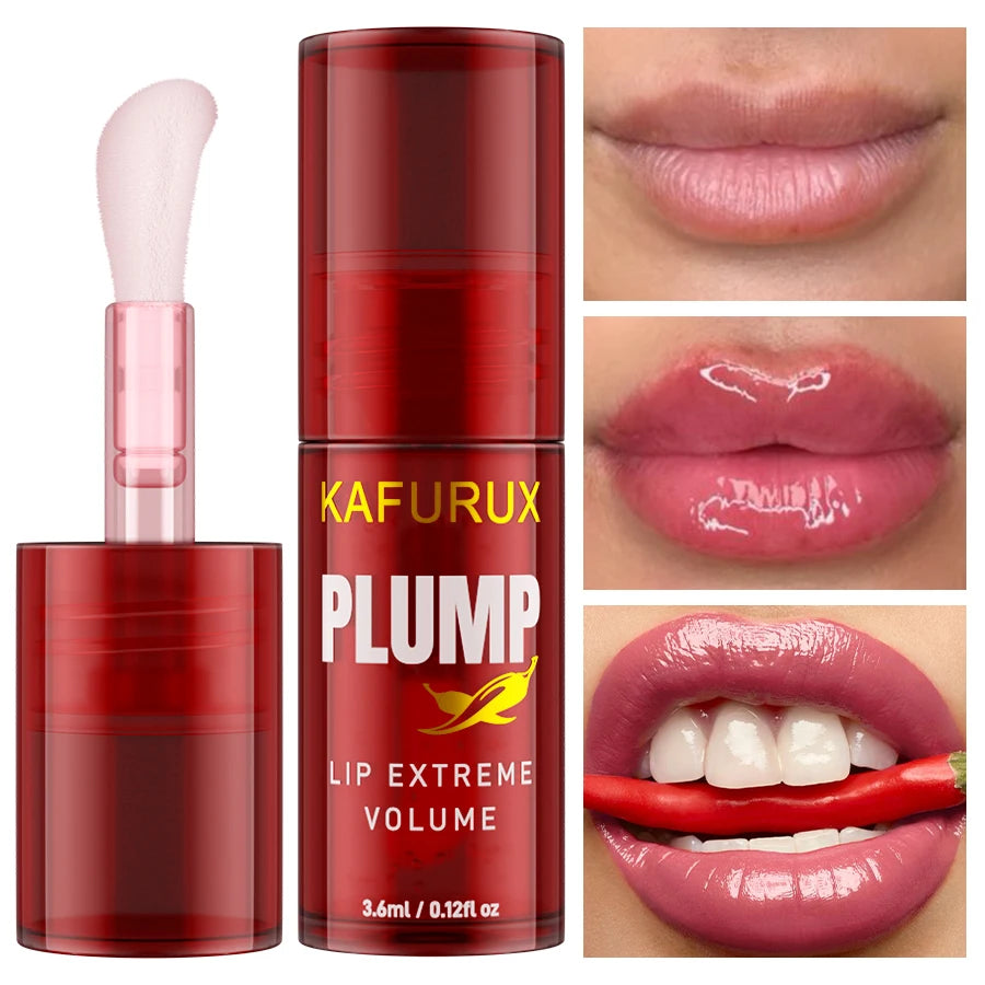 1/2PCS Lip Plump Long Lasting Lip Oil Moisturizing Lip Gloss Serum Instant Volumising Essence Oil Repair Lip Fine Lines Increase HIP 1pc