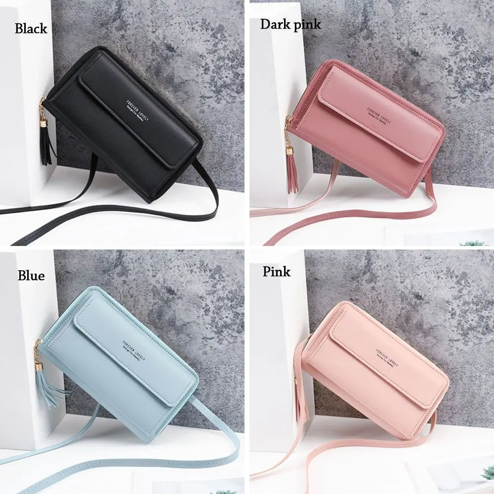 Small Crossbody Bag – Card Holder, Phone Pocket & Tassel Crossbody Shoulder Bag HIP
