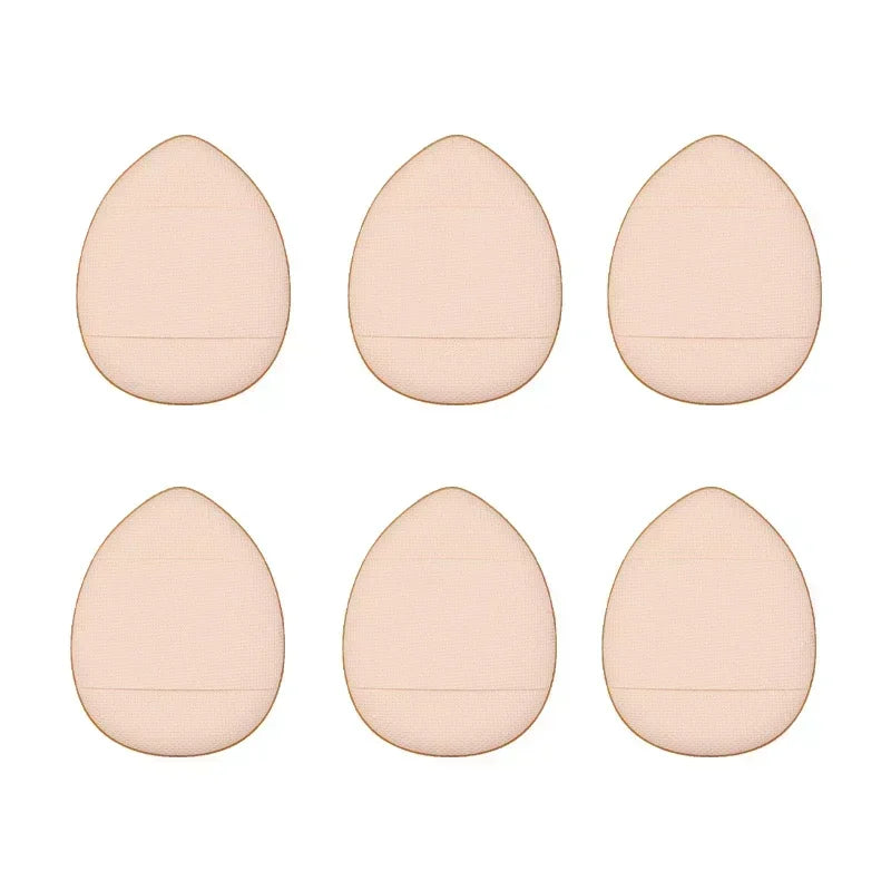 3/10pcs Mini Size Professional Cosmetic Cushion Puff Concealer Foundation Detail Puff Finger Puff Set Makeup Sponge Beauty Tool HIP Skin No Box 6Pcs