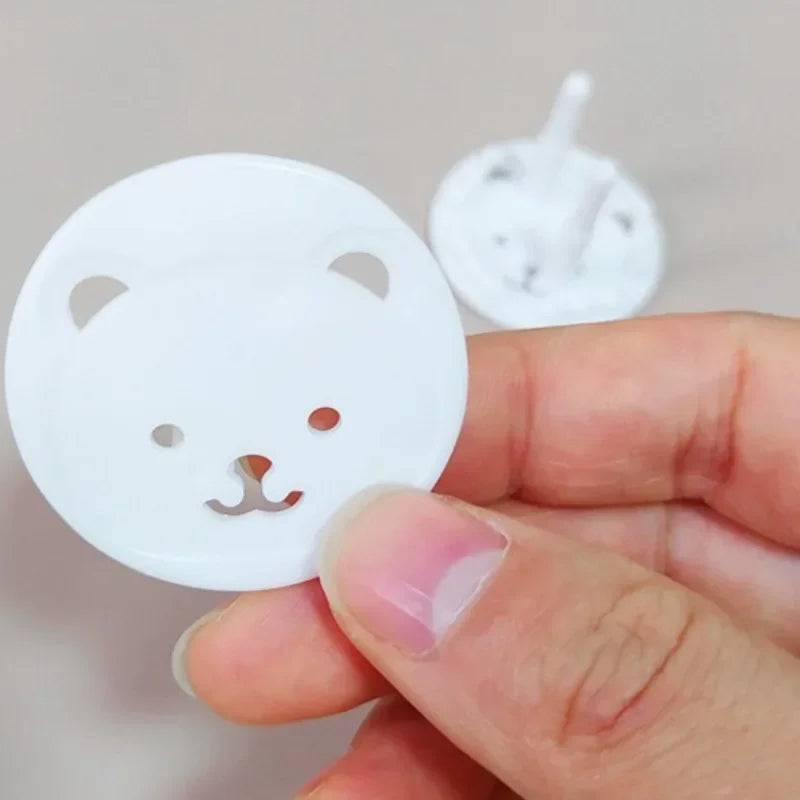 Cartoon Bear EU Outlet Plug Covers – Baby Safety 5/10 Pack Baby Safety Cover HIP