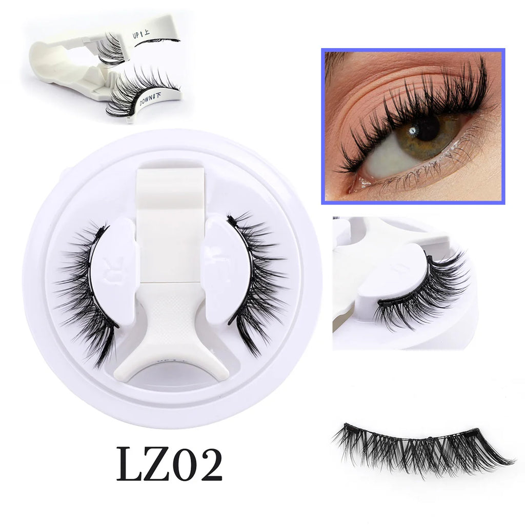 YSDO 1Pair Glue-free Magnetic Eyelashes Natural 3D Mink Eyelashes 2025 New Reusable Sensitive Eye Friendly Magnet Eyelash Kit HIP LZ02