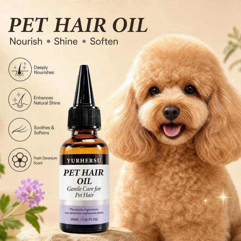 Pet Fur & Coat Oil – Detangling, Shine & Sensitive Skin Pet Coat Oil HIP