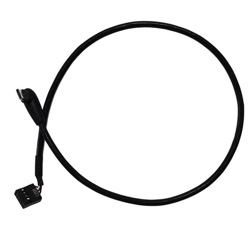 Angled USB-C to 9-Pin Motherboard Cable | OULLX USB Cable Adapter HIP