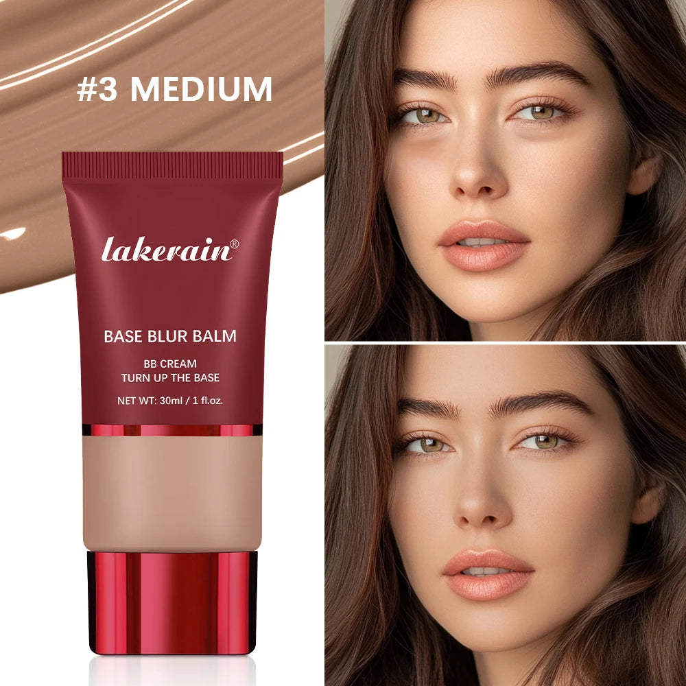 Foundation and Puff Makeup Base Waterproof Long Lasting Control Oil Matte Bronze Facial Liquid Foundation Cosmetics Makeup HIP