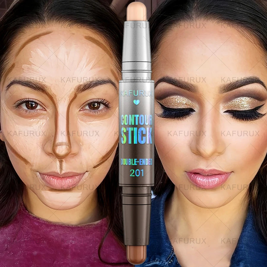 Dual-ended Contour Stick, Facial Foundation, Concealer, Long-lasting Dark Circles, Correcting Contour Concealer, Makeup Gifts HIP