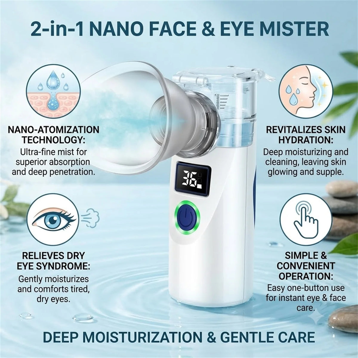 Eye Steam Nebulizer – Portable Face & Eye Mist Humidifier Eye Steam Nebulizer HIP
