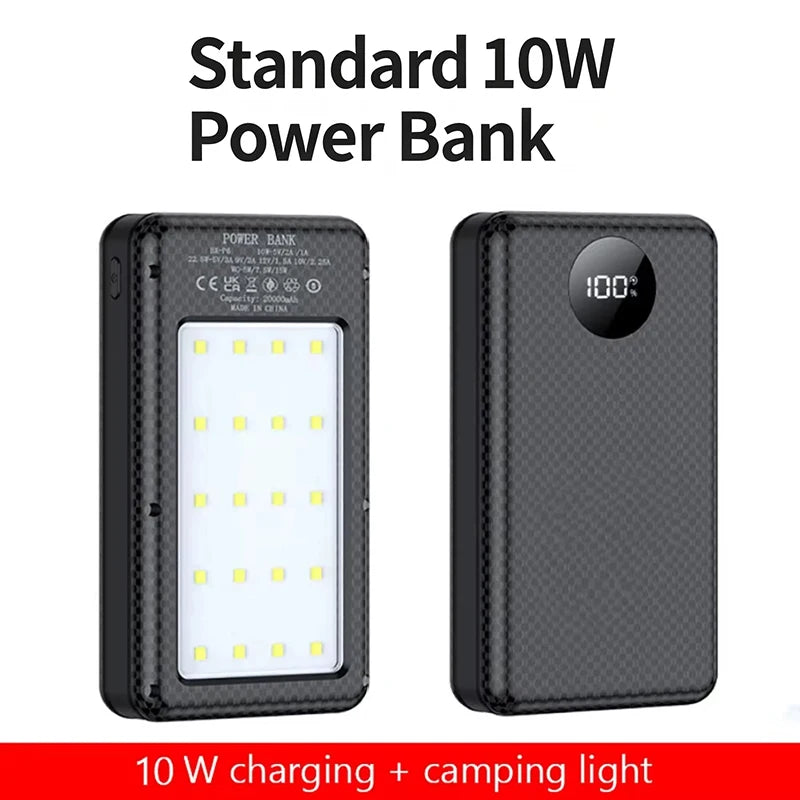 SEamopar 20000mAh 18650 Power Bank Case – 10W Wireless Charging Power Bank Case HIP