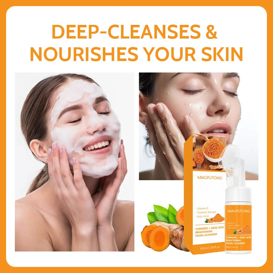 Turmeric Facial Cleanser Mousse – Oil Control & Brightening 100ml Facial Cleanser Mousse HIP