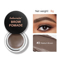 Lakerain Brow Pomade Long-Lasting Waterproof Sweatproof Natural Brown Black Smooth Eyebrow Brow Tint Pencil Makeup Cosmetics HIP 2Medium Brown