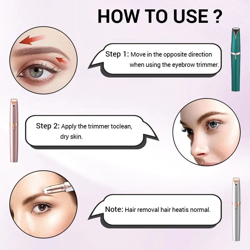 RUZOFO USB Eyebrow Trimmer & Facial Hair Remover for Women Eyebrow Trimmer HIP