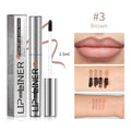Lip Liner Pencil Peel Off Lip Stain Tattoo Long Wearing Matte Waterproof Smudge Proof Transfer Proof Lip Cosmetic For All Day HIP brown