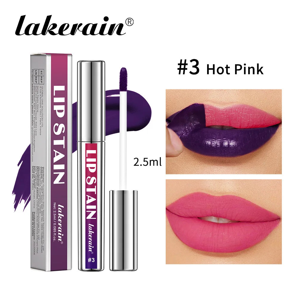 Lakerain Peel-Off Lip Stain – Matte Waterproof Lip Tint Peel-Off Lip Stain HIP 03 Hot Pink