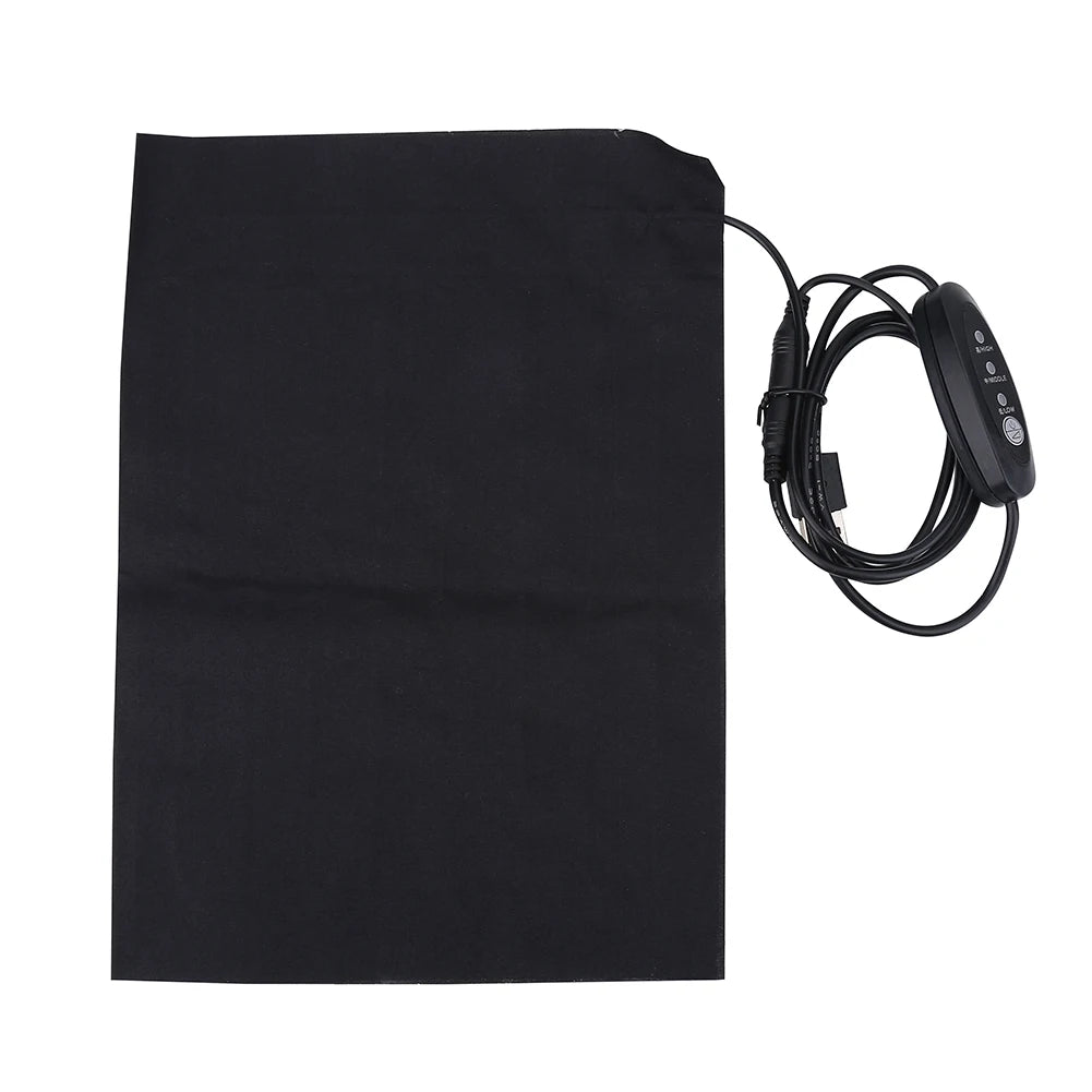 5V Heating Pad USB Heating Pad 5V 2A Lightweight Electric USB Heating Heated Pad Accessory for Outdoor & Indoor Heating Pads HIP black