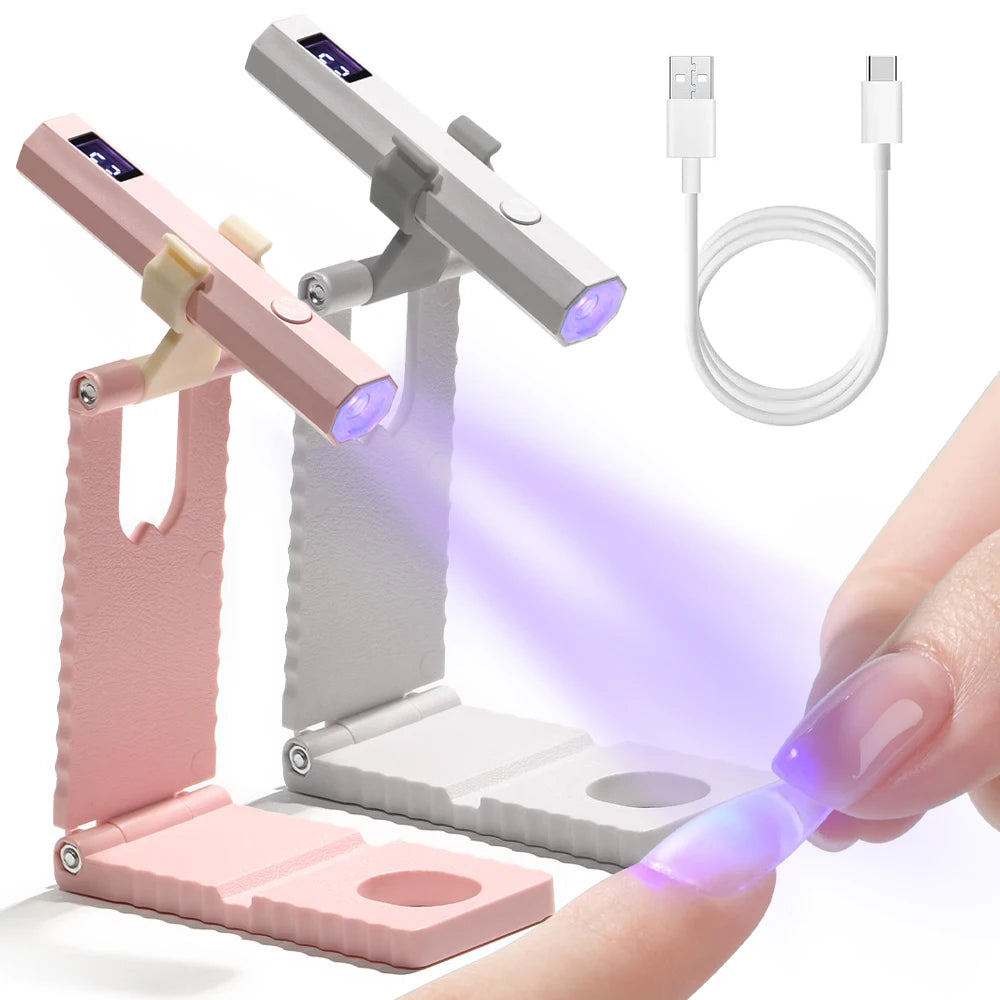 Handheld Rechargeable UV LED Nail Lamp – Portable Gel Dryer UV Nail Lamp HIP