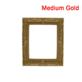 DIY Mini Vintage Oval Resin Photo Frames – Dollhouse Craft Miniature Craft Accessory HIP M Gold