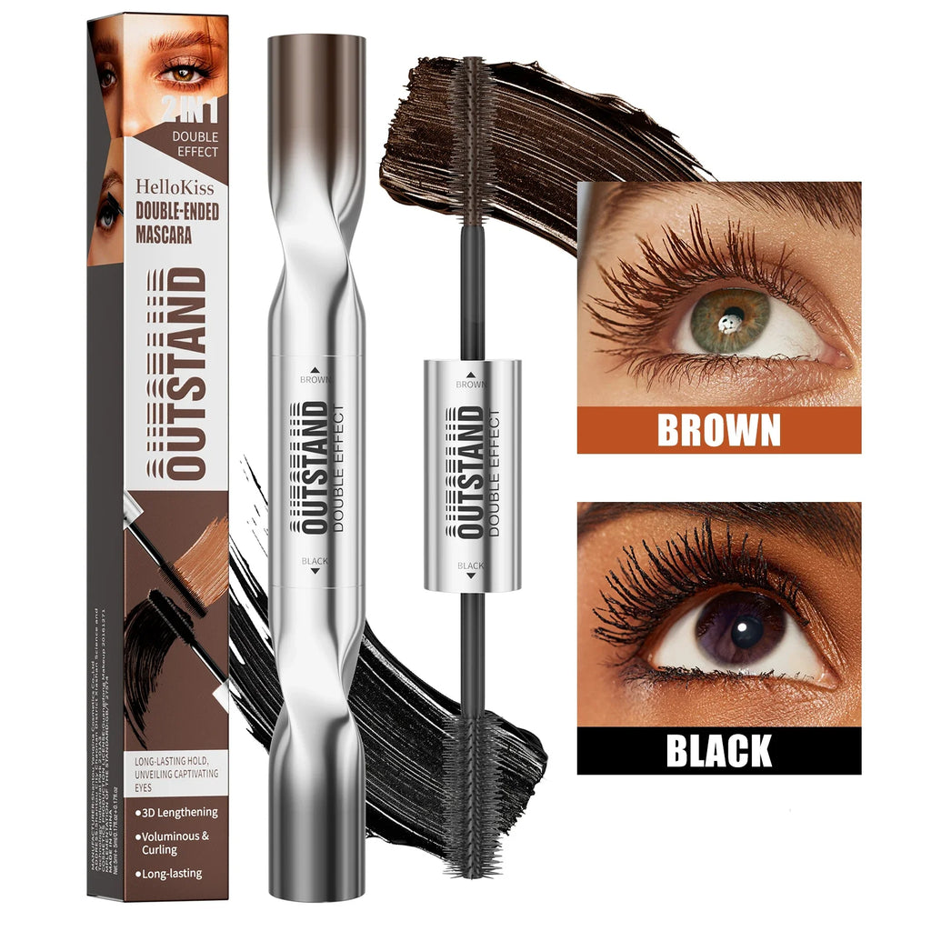 Hello Kiss 4D Double-Ended Mascara – Volumizing & Waterproof Volumizing Mascara HIP