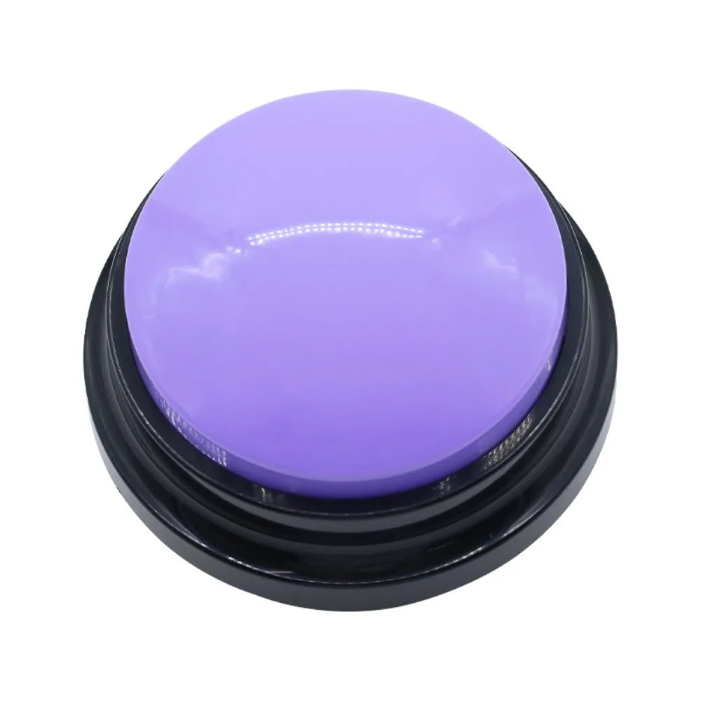 Recordable Pet Talking Button – Dog & Cat Training Clicker Pet Training Button HIP Purple