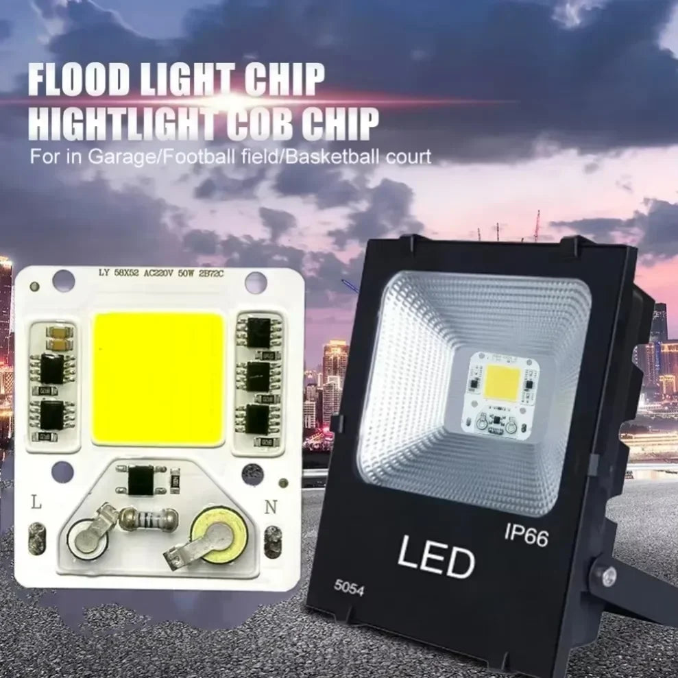 50W COB LED Chip AC 220V Smart IC No Driver DIY Flood Light COB LED Chip HIP