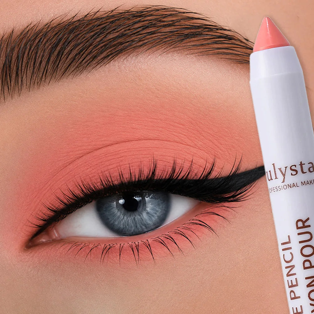 Pearly Eyeshadow Highlighter Stick Pencil Waterproof Glitter Matte High Pigment Eyelid Under Crease Eye Shadow Painted Makeup HIP B01