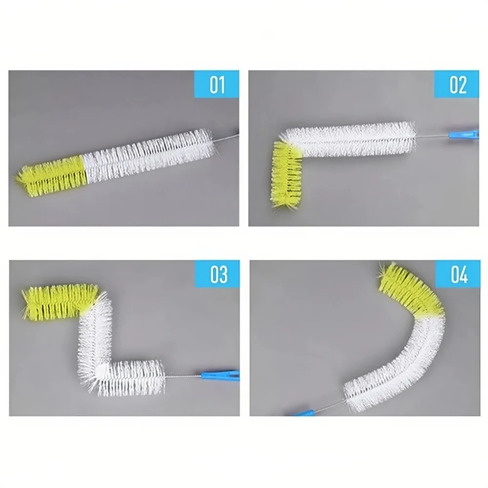 2-Pack Long Handle Water Bottle Brush – Nylon, 50cm Bottle Cleaning Brush HIP