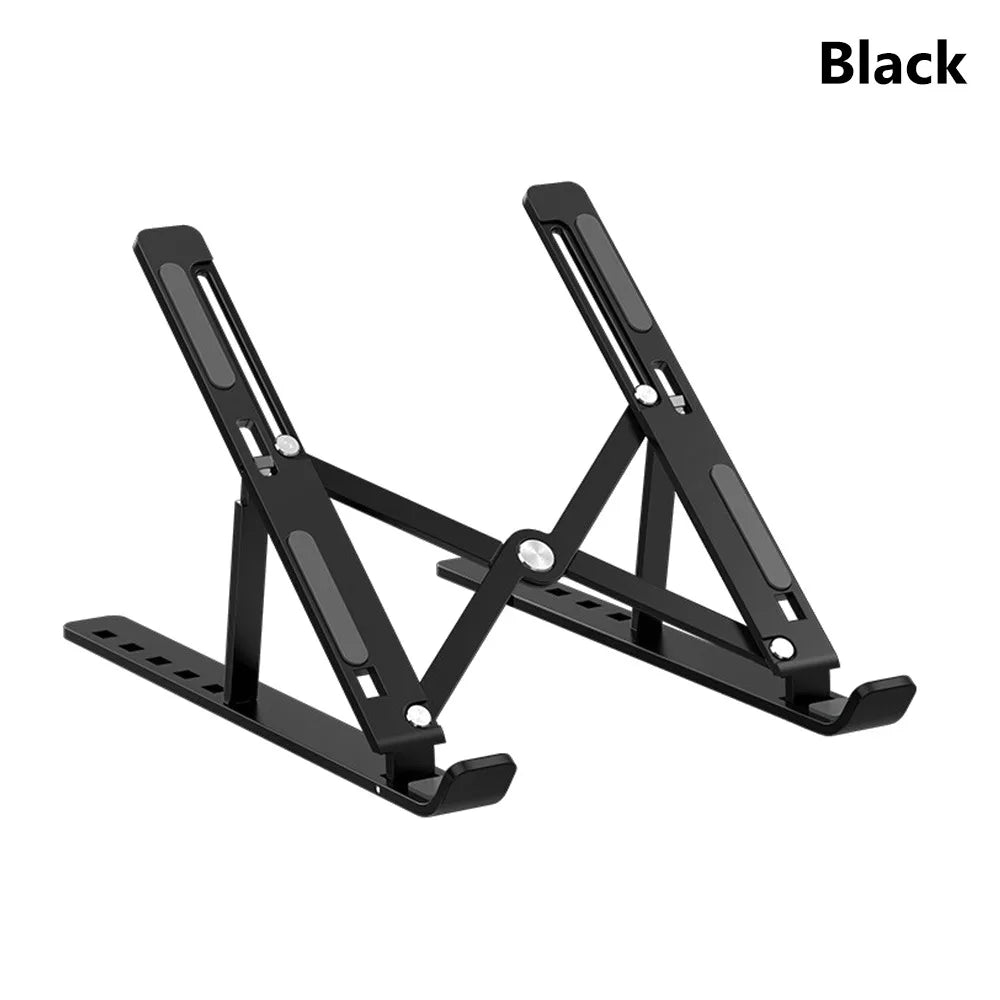 Aluminum Laptop Stand – Adjustable, Anti-Slip & Ventilated Laptop Stand HIP Black